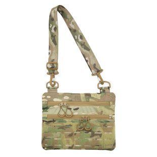 Тактична сумка через плече з патч панеллю для шевронів Cordura Multicam HardKit RoKit M 9377222-НК фото