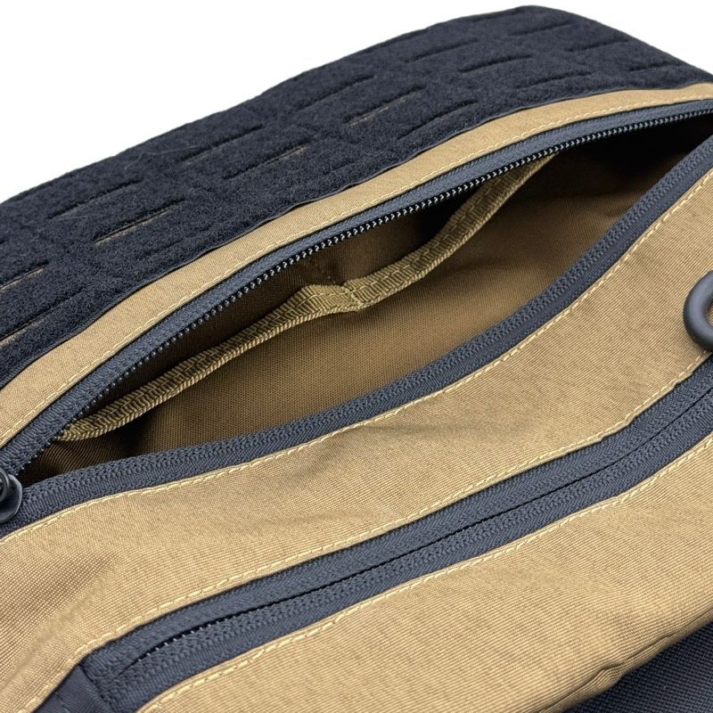 Тактична чоловіча сумка через плече RoKit Coyote Black M із MOLLE та панеллю велкро 9377273-НК фото