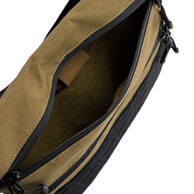 Тактична чоловіча сумка через плече RoKit Coyote Black M із MOLLE та панеллю велкро 9377273-НК фото