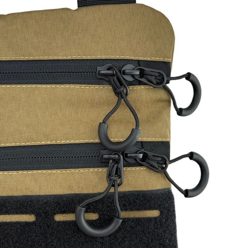 Тактична чоловіча сумка через плече RoKit Coyote Black M із MOLLE та панеллю велкро 9377273-НК фото