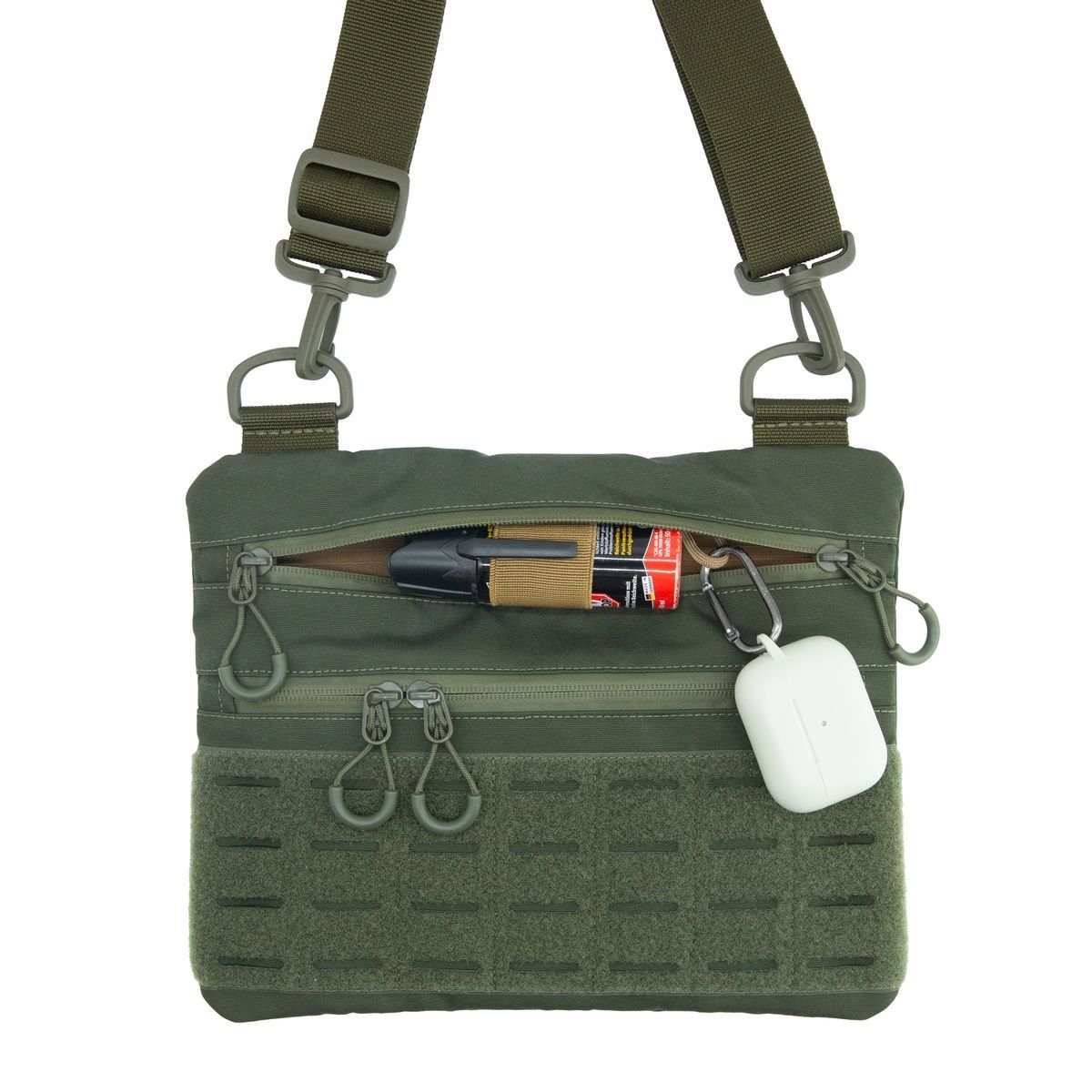 Тактична чоловіча сумка через плече RoKit Olive M із MOLLE та панеллю велкро 9377271-НК фото