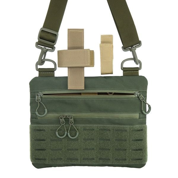 Тактична чоловіча сумка через плече RoKit Olive M із MOLLE та панеллю велкро 9377271-НК фото 7