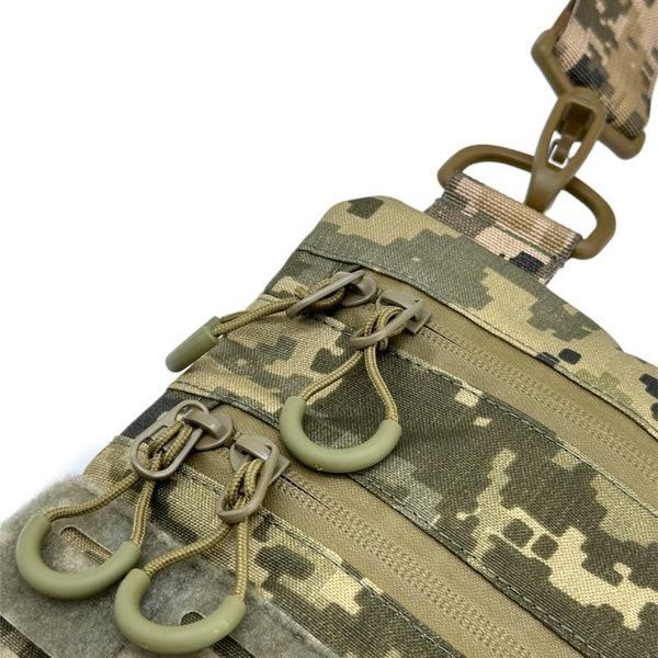 Тактична чоловіча сумка через плече RoKit Pixel M із MOLLE та панеллю велкро 9377111-2-НК фото 4