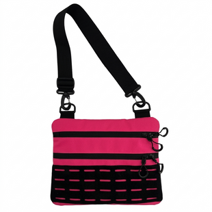 Тактична чоловіча сумка через плече RoKit Pink Black M із MOLLE та панеллю велкро 9377278-НК фото