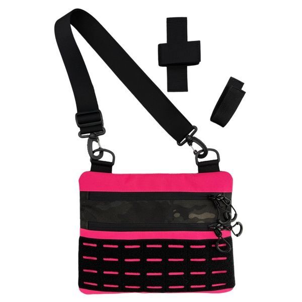 Тактична чоловіча сумка через плече RoKit Pink Multicam M із MOLLE та панеллю велкро 9377223-2-НК фото 9