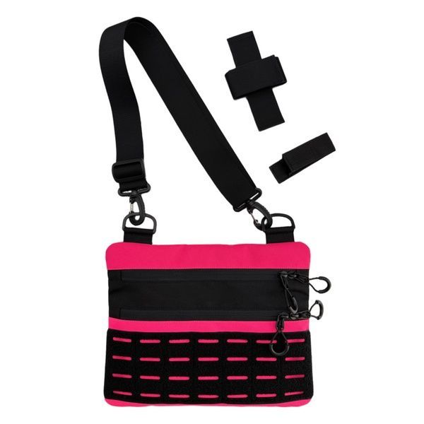 Тактична чоловіча сумка через плече RoKit Black Pink M із MOLLE та панеллю велкро 9377210-3-НК фото 2