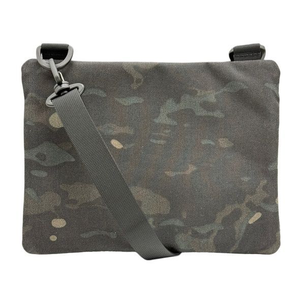 Тактична сумка через плече з патч панеллю для шевронів Cordura Multicam Black HardKit RoKit S 9377223-М-НК фото 7