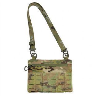 Тактична сумка через плече з патч панеллю для шевронів Cordura Multicam HardKit RoKit S 9377222-М-НК фото